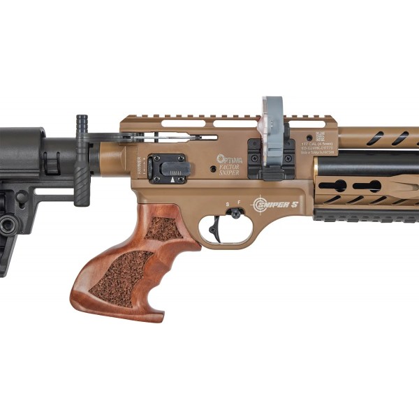 Гвинтівка пневматична Optima Factor Sniper S PCP 4,5 мм FDE - 23704530 Гвинтівка пневматична Optima Factor Sniper S PCP 4,5 мм FDE - 23704530