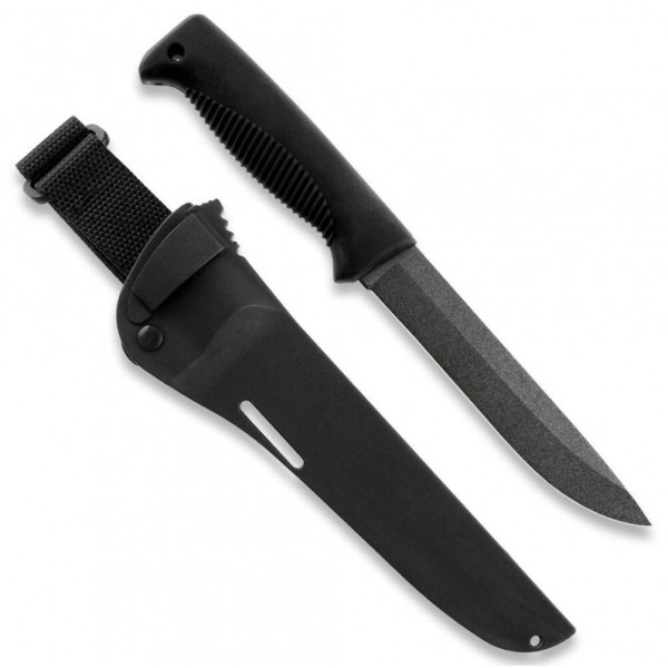 Ніж Peltonen M95, покриття PTFE Teflon, чорний, чорний композитний чохол - FJP002