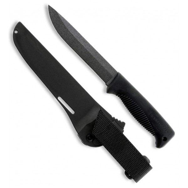 Ніж Peltonen M95, покриття PTFE Teflon, чорний, чорний композитний чохол - FJP002 Ніж Peltonen M95, покриття PTFE Teflon, чорний, чорний композитний чохол - FJP002