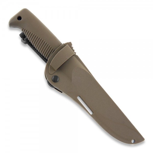Нож Peltonen M07, покрытие PTFE Teflon, coyote, coyote композитный чехол - FJP121