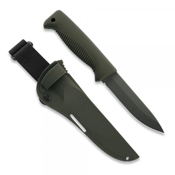 Ніж Peltonen M07, покриття cerakote OD, хаки, хаки композитний чохол - FJP141