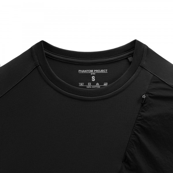 Phantom Project/M-Tac футболка Zipper combo Cotton Nylon Black - 80142002-L