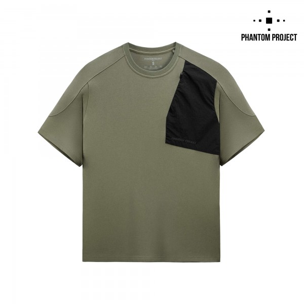 Phantom Project/M-Tac футболка Zipper combo Cotton Nylon Light Olive - 80142038-L