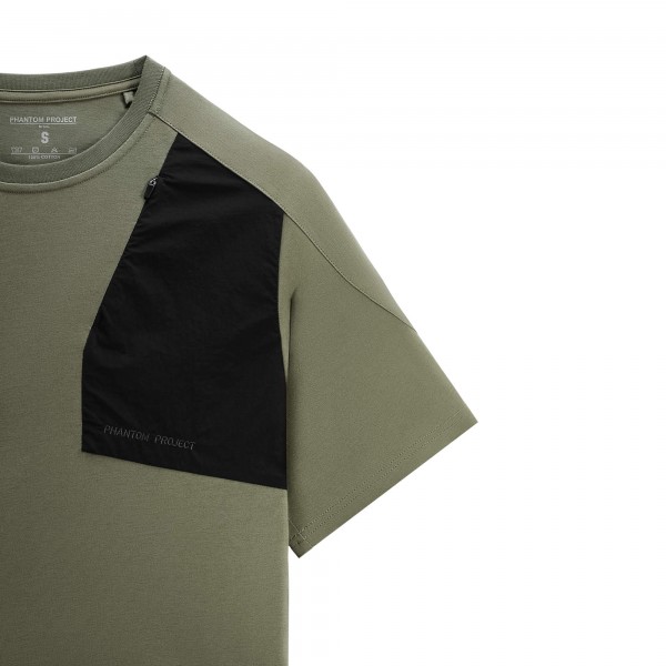 Phantom Project/M-Tac футболка Zipper combo Cotton Nylon Light Olive - 80142038-L