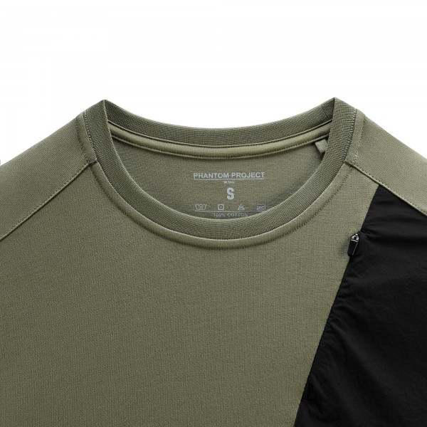 Phantom Project/M-Tac футболка Zipper combo Cotton Nylon Light Olive - 80142038-L