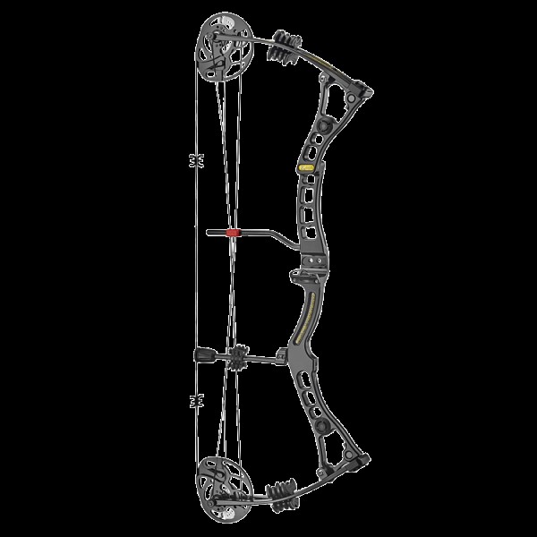 Лук блочний Ek Archery Axis 30-70 LBS чорний (для шульги) - C0-039LBP