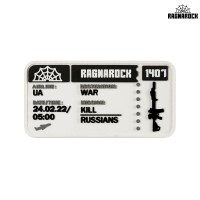 Ragnarock нашивка TICKET to the WAR White