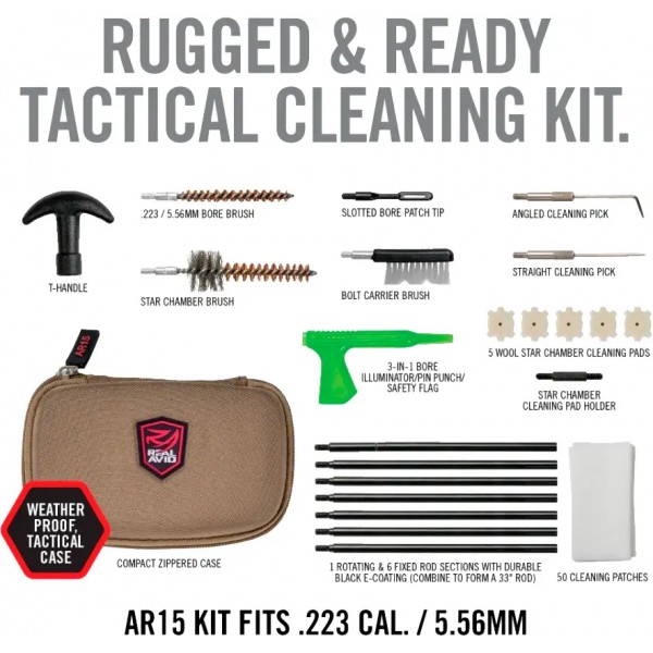 Набір для чищення Real Avid AR-15 Gun Cleaning Kit - 17590045 Набір для чищення Real Avid AR-15 Gun Cleaning Kit - 17590045