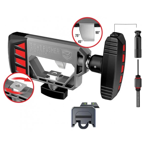 Інструмент для заміни прицільних пристосувань Real Avid Sight Pusher для Glock - 17590187 Інструмент для заміни прицільних пристосувань Real Avid Sight Pusher для Glock - 17590187