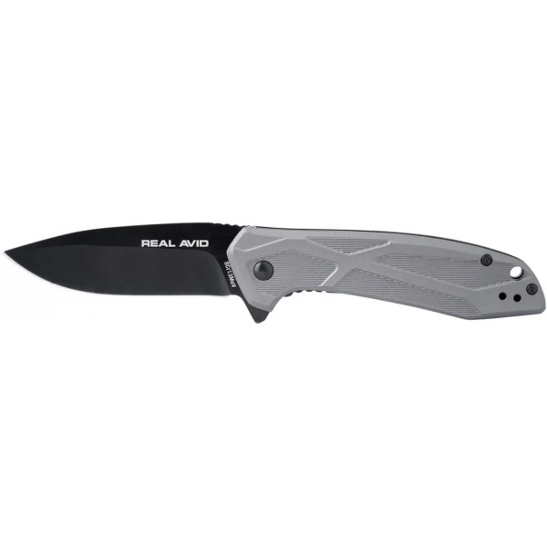 Нож Real Avid RAV-2 Black Oxide Aluminum Gray - 17590203