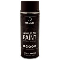 Фарба маскувальна аерозольна RecOil. Колір - коричневий койот. Об’єм - 400 мл