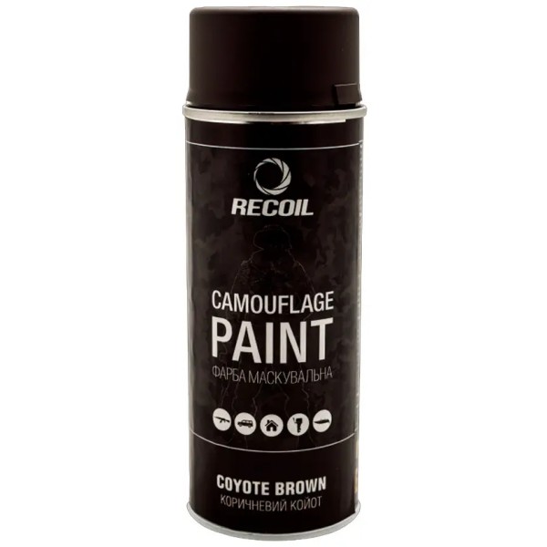 Фарба маскувальна аерозольна RecOil. Колір - коричневий койот. Об’єм - 400 мл - 34130709