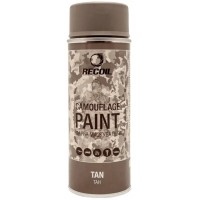 Краска маскировочная аэрозольная RecOil. Цвет - тан (светло-кричневая). Объем - 400 мл