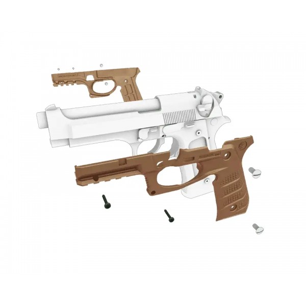 Накладки на рукоять Recover Tactical для Beretta 92 M9 Tan - 10690032 Накладки на рукоять Recover Tactical для Beretta 92 M9 Tan - 10690032