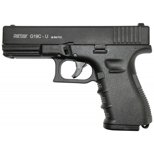 Пістолет стартовий Retay G 19C кал. 9 мм. black - 11950420