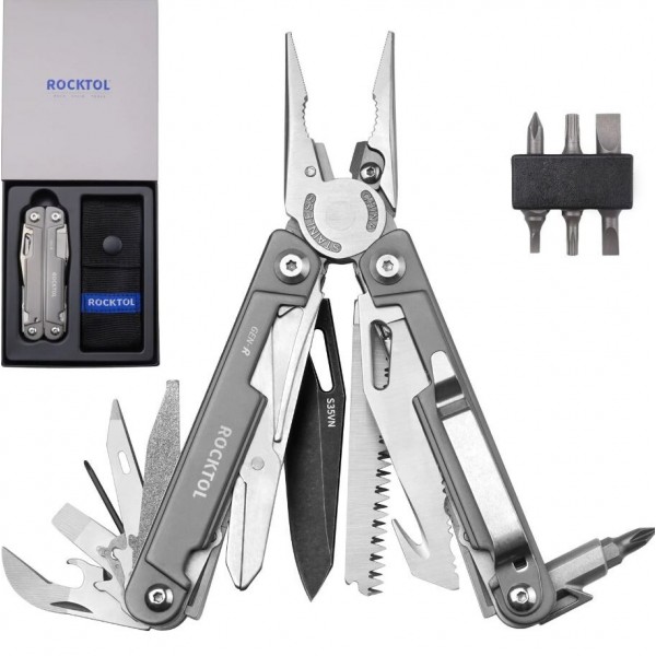 GEN-R (S35VN) Мультитул Rocktol 27-в-1 з титановим покриттям, бітами, нейл.чохлом у подарунковій кор. - GEN-R (S35VN)