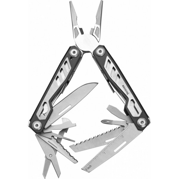 Мультитул Rocktol SK08 16-в-1 с нейлоновым чехлом - SK08