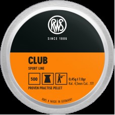 Кульки RWS Club 0,45 гр.500 шт кал.4,5 мм