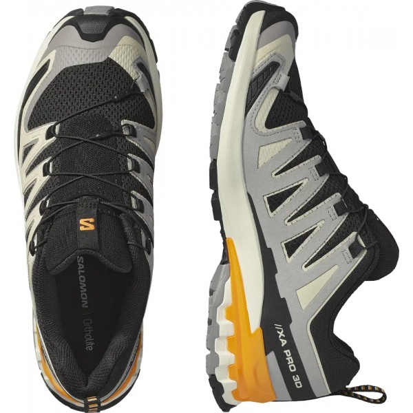 Кроссовки Salomon XA PRO 3D V9 6.5 Black/Gull/Turmeric - 110199 Кроссовки Salomon XA PRO 3D V9 6.5 Black/Gull/Turmeric - 110199