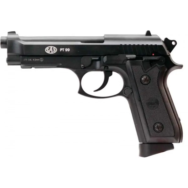 Пистолет пневматический SAS PT99 Blowback BB кал. 4.5 мм - KMB-15AHNS