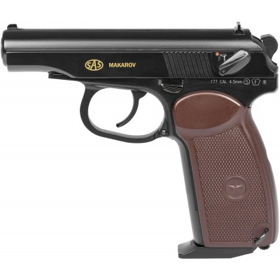 Пистолет пневматический SAS Makarov Blowback BB кал. 4.5 мм. Корпус - металл