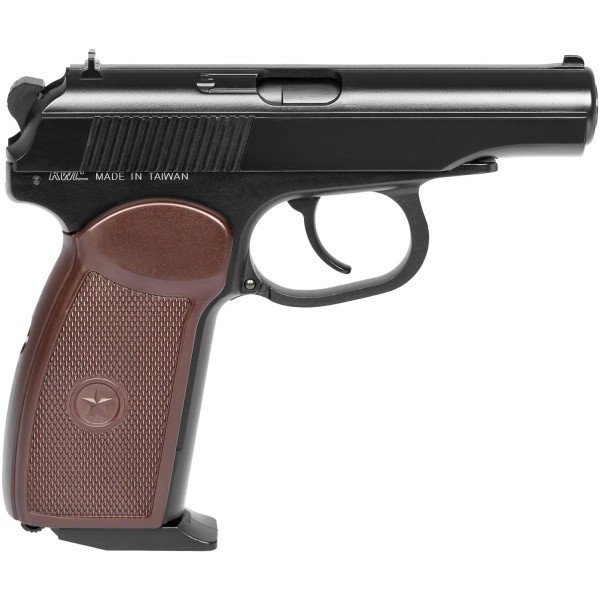 Пистолет пневматический SAS Makarov Blowback BB кал. 4.5 мм. Корпус - металл - KMB-44АHN