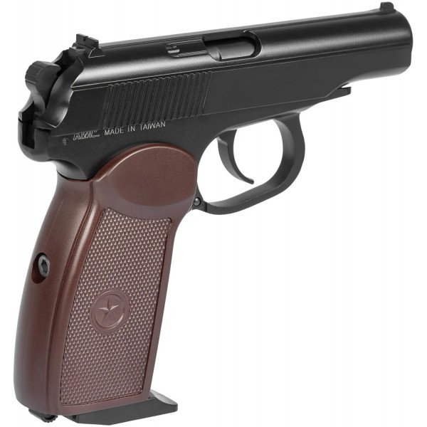 Пистолет пневматический SAS Makarov Blowback BB кал. 4.5 мм. Корпус - металл - KMB-44АHN