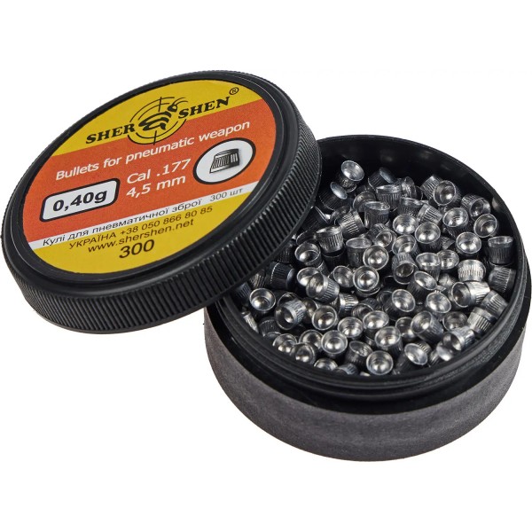 Кулі пневматичні Шершень 0,40 г 4,5 мм (300шт) - 10570025 Кулі пневматичні Шершень 0,40 г 4,5 мм (300шт) - 10570025