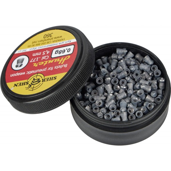 Пули пневматические Шершень "Hunter" 0,68 г 4,5 мм (360шт) - 10570031 Пули пневматические Шершень "Hunter" 0,68 г 4,5 мм (360шт) - 10570031