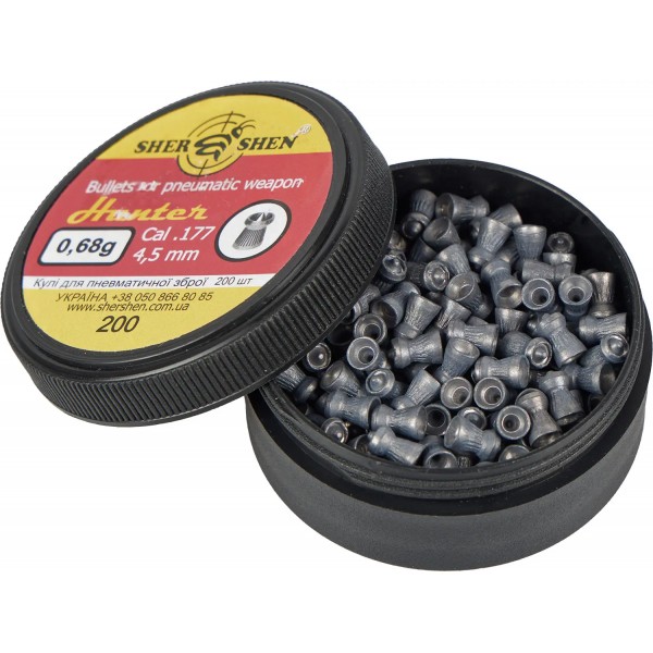 Пули пневматические Шершень "Hunter" 0,68 г 4,5 мм (200шт) - 10570033 Пули пневматические Шершень "Hunter" 0,68 г 4,5 мм (200шт) - 10570033