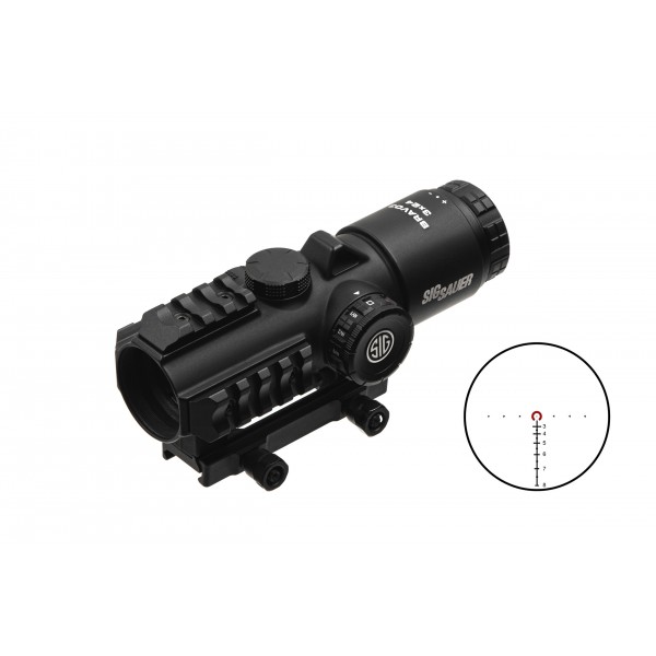 Прицел призматический Sig Optics BRAVO3 BATTLE SIGHT, 3X24MM HORSESHOE DOT ILLUM RETICLE - SOB33101
