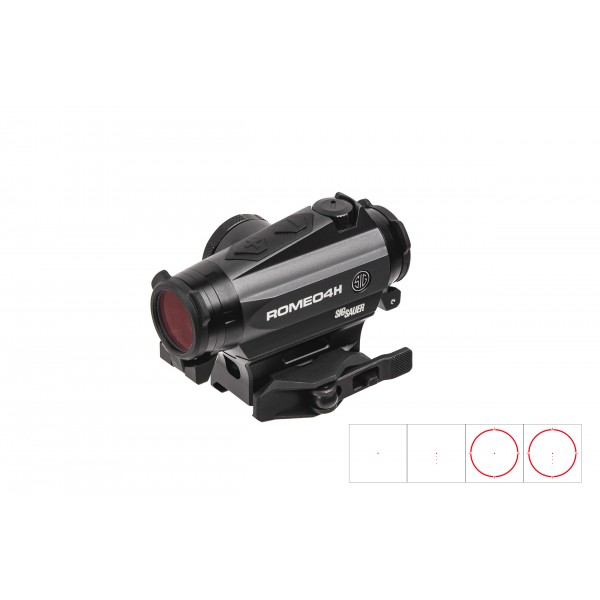 Приціл коліматорний SIG Optics ROMEO 4H, BALLISTIC CIRCLE DOT, 0.5 MOA ADJ, GRAPHITE - SOR43011