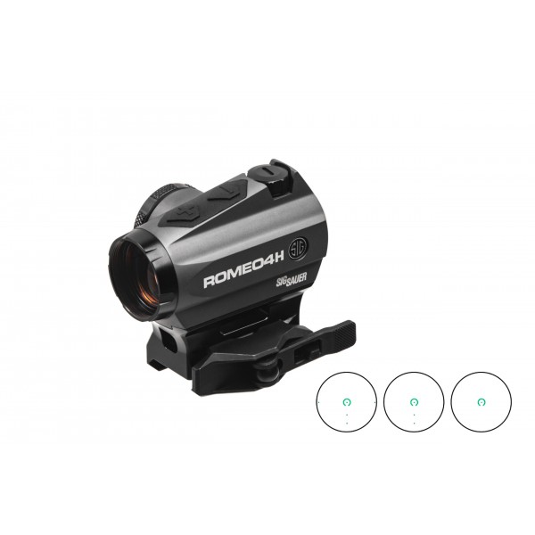 Приціл коліматорний SIG Optics ROMEO4H 1x20mm,GREEN HORSE SHOE DOT, 0.5 MOA ADJ - SOR43013