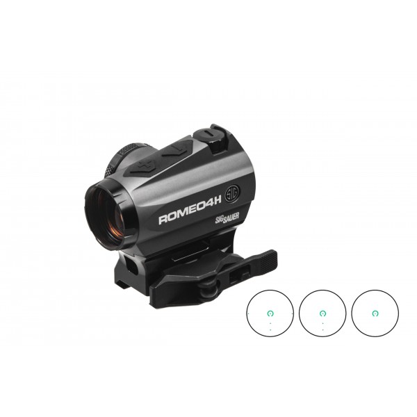 Приціл коліматорний SIG Optics ROMEO4H 1x20mm,GREEN HORSE SHOE DOT, 0.5 MOA ADJ - SOR43013