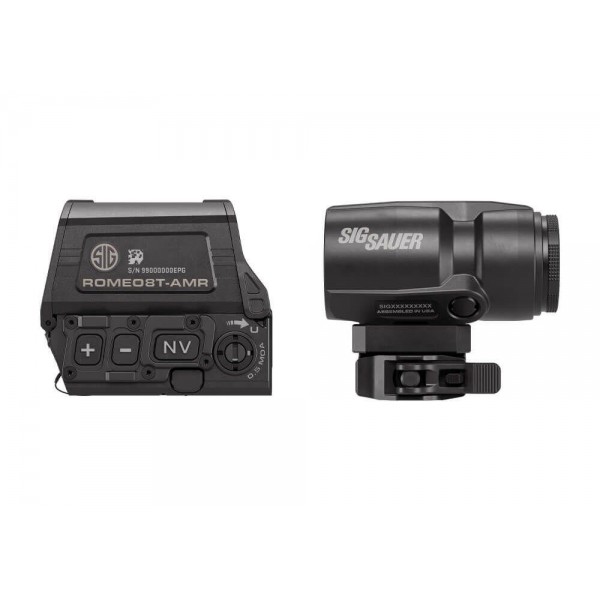Комплект Sig Optics коллиматор ROMEO8T-AMR 1X40 и магнифер JULIET3T-AMR 3X22MM - SORJ8T101 Комплект Sig Optics коллиматор ROMEO8T-AMR 1X40 и магнифер JULIET3T-AMR 3X22MM - SORJ8T101