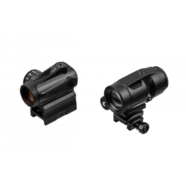 Комплект Sig Optics коллиматор ROMEO-MSR Gen II 2 MOA и магнифер JULIET3-MICRO 3X22MM - SORJMSR101