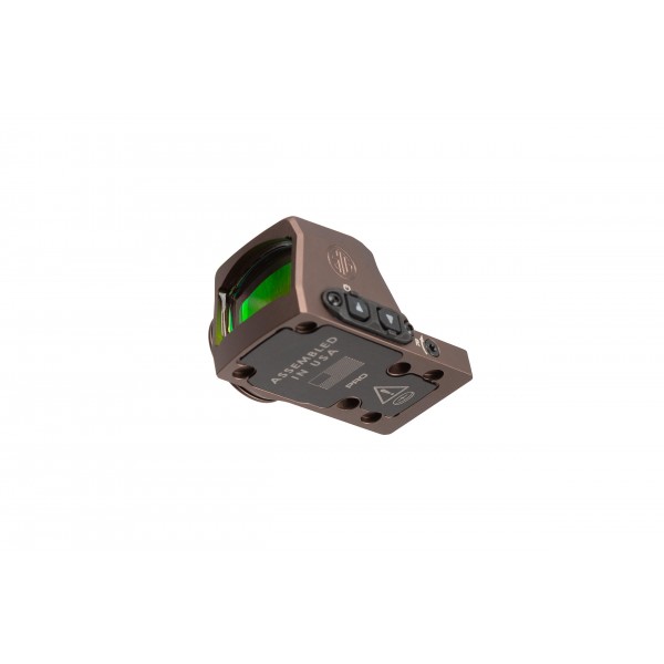 SORX1002 Прицел коллиматорный Sig Optics ROMEO-X PRO FOOTPRINT, OPEN, 2 MOA DOT&32 MOA CIRCLE, FDE - SORX1002