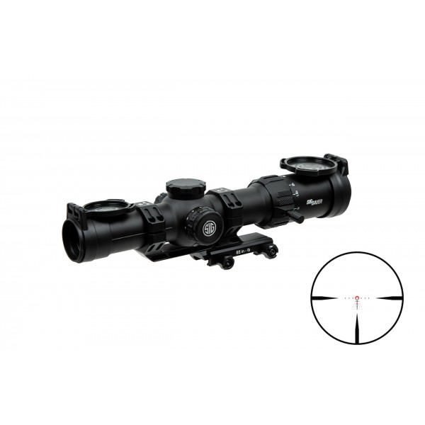 Приціл оптичний SIG Optics TANGO MSR 1-10X28MM, 34MM, SFP. Сітка MSR BDC10 з підсвічуванням - SOTM11000