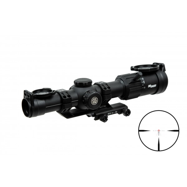 Приціл оптичний SIG Optics TANGO MSR 1-8X24MM, 30MM, SFP. Сітка MSR BDC8 з підсвічуванням - SOTM81000