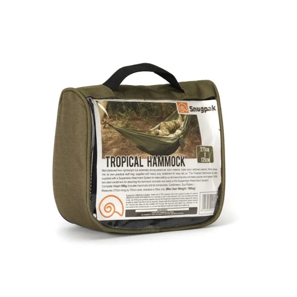 Гамак Snugpak Tropical 275х135 см до 175 кг. Olive - 8211659000101 Гамак Snugpak Tropical 275х135 см до 175 кг. Olive - 8211659000101