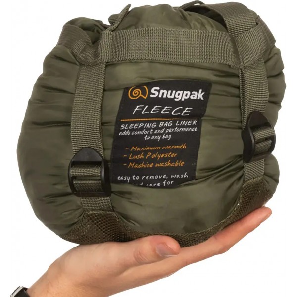 Вкладиш в спальник Snugpak Fleece Liner with Zip Оливковий - 15681262 Вкладиш в спальник Snugpak Fleece Liner with Zip Оливковий - 15681262