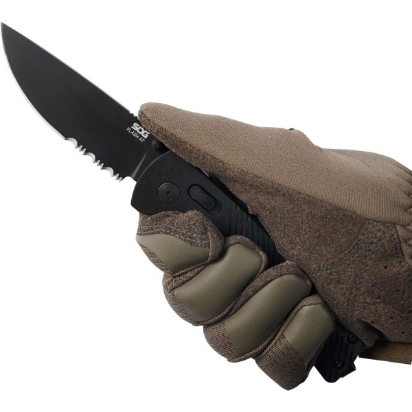 Ніж SOG Flash AT Black - 12580267