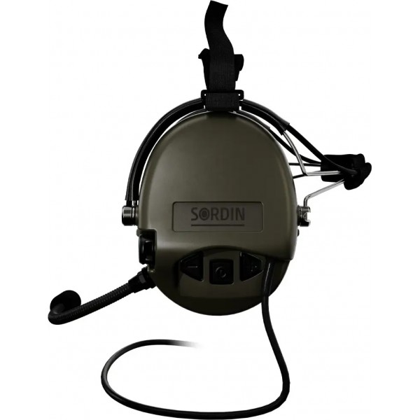 Навушники активні Sordin Supreme MIL CC з заднім тримачем. Зелений - 5010011 Навушники активні Sordin Supreme MIL CC з заднім тримачем. Зелений - 5010011