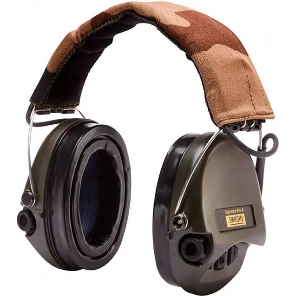 Навушники активні Sordin Supreme Pro X з LED ліхтариком. Олива - 5010005