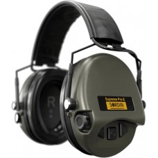 Навушники активні Sordin Supreme Pro-X SFA з шкіряним оголів’ям. Green