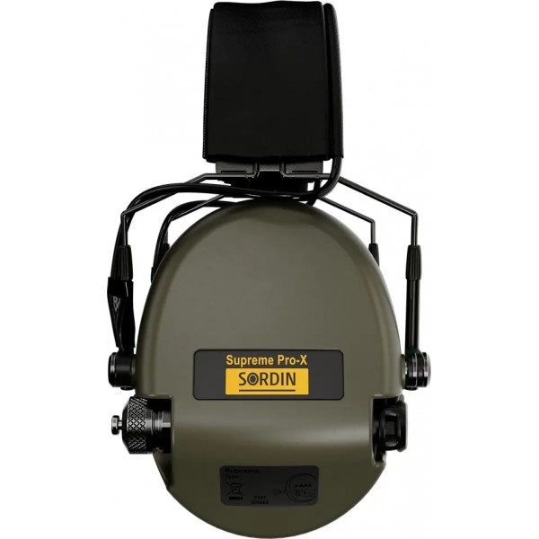 Наушники активные Sordin Supreme Pro-X SFA с кожаным оголовьем. Green - 5010020 Наушники активные Sordin Supreme Pro-X SFA с кожаным оголовьем. Green - 5010020