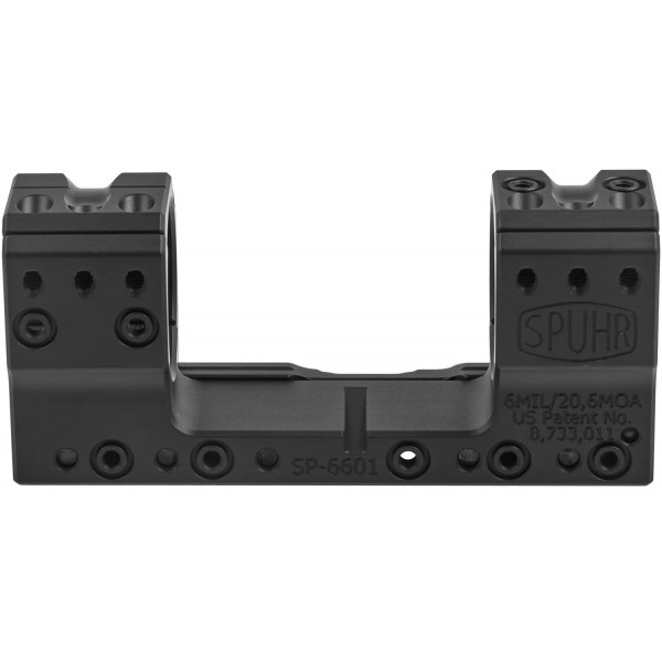 Моноблок Spuhr SP-6601. d-36 мм. Medium. 6 MIL/20.6 MOA. Picatinny - 37280089