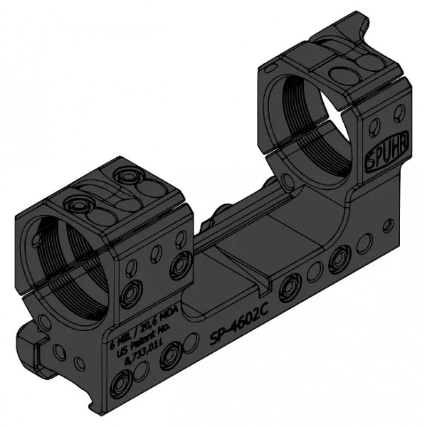 Моноблок Spuhr SP-4602C. d-34 мм. High. 6 MIL/20.6 MOA. Picatinny - 37280093 Моноблок Spuhr SP-4602C. d-34 мм. High. 6 MIL/20.6 MOA. Picatinny - 37280093