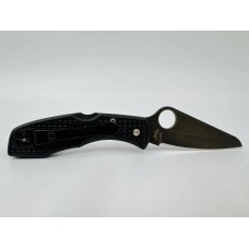 Нож Spyderco Salt 1 black blade plain