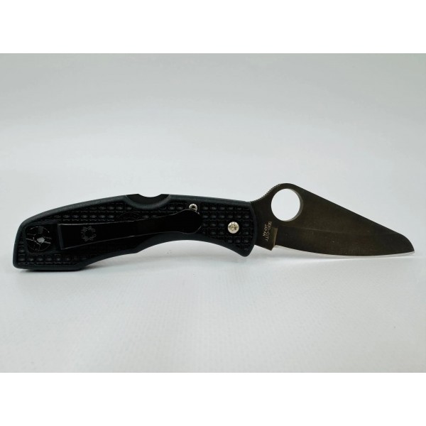 Ніж Spyderco Salt 1 black blade plain - 3564117